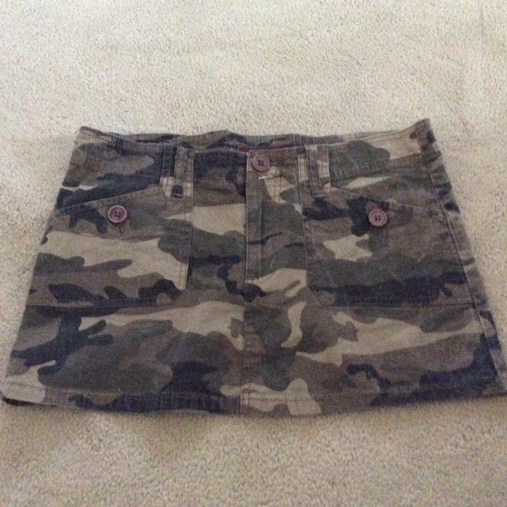 Neeso Premium Jeans Camouflage Mini Skirt